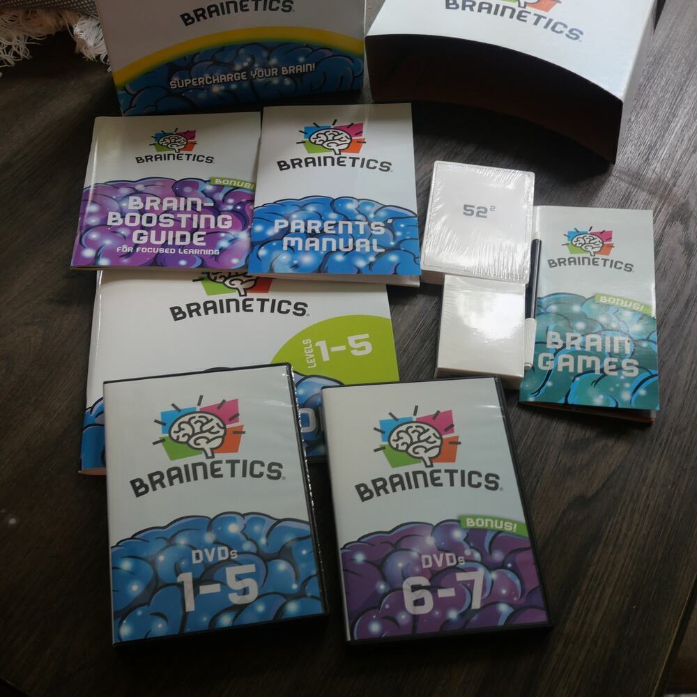 NEW Brainetics Breakthrough Math & Memory Educational Program System 7 DVDs - Picture 4 of 14